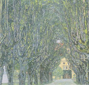 Laan voor kasteel Kammer door Gustav Klimt